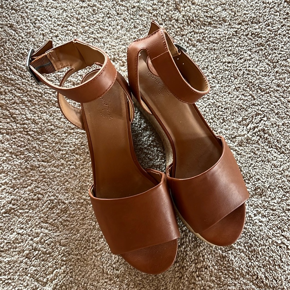 Hardly worn wedge sandals